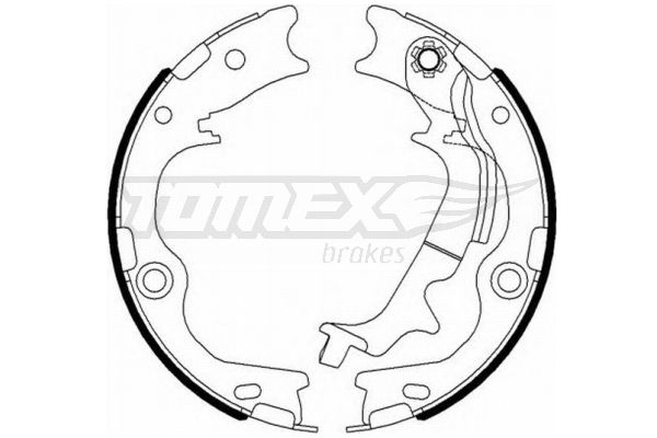 TOMEX BRAKES stabdžių trinkelių komplektas TX 23-12